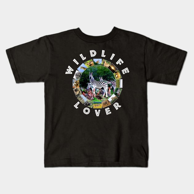 Wildlife Lover Zebra Aloe Kids T-Shirt by PathblazerStudios